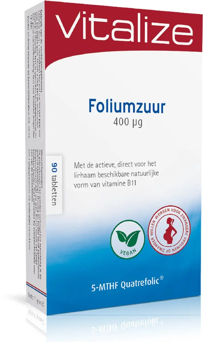 Vitalize Foliumzuur 400 mcg 90 tabletten