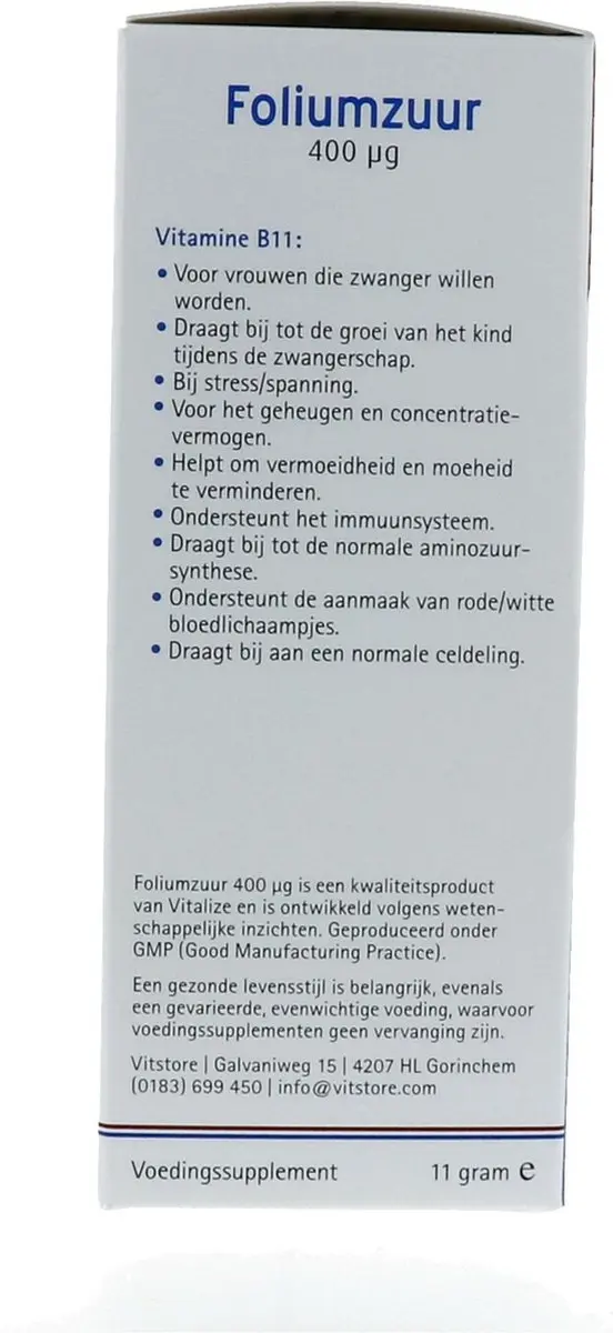 Vitalize Foliumzuur 400 mcg 90 tabletten