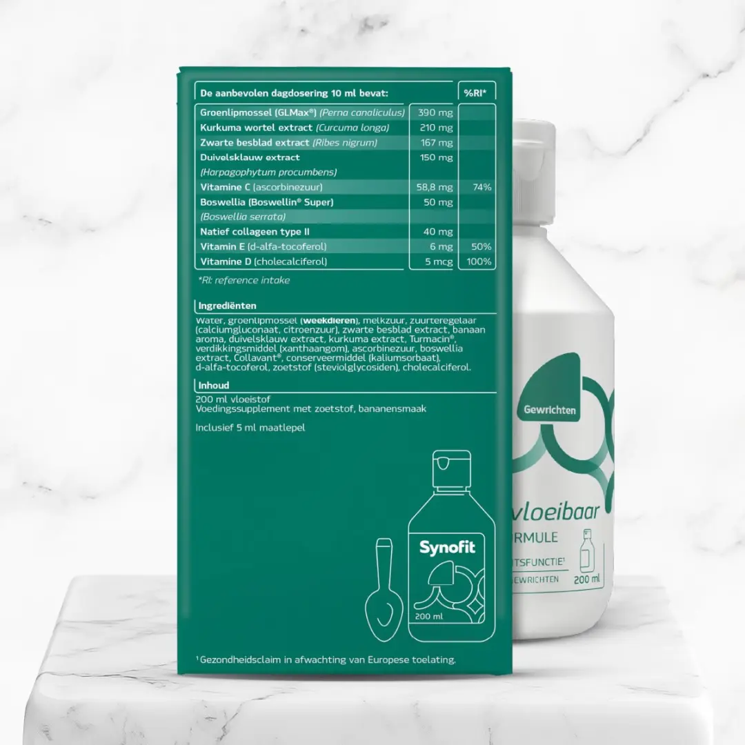 Synofit GLMax Groenlipmossel Vloeibaar 200ml