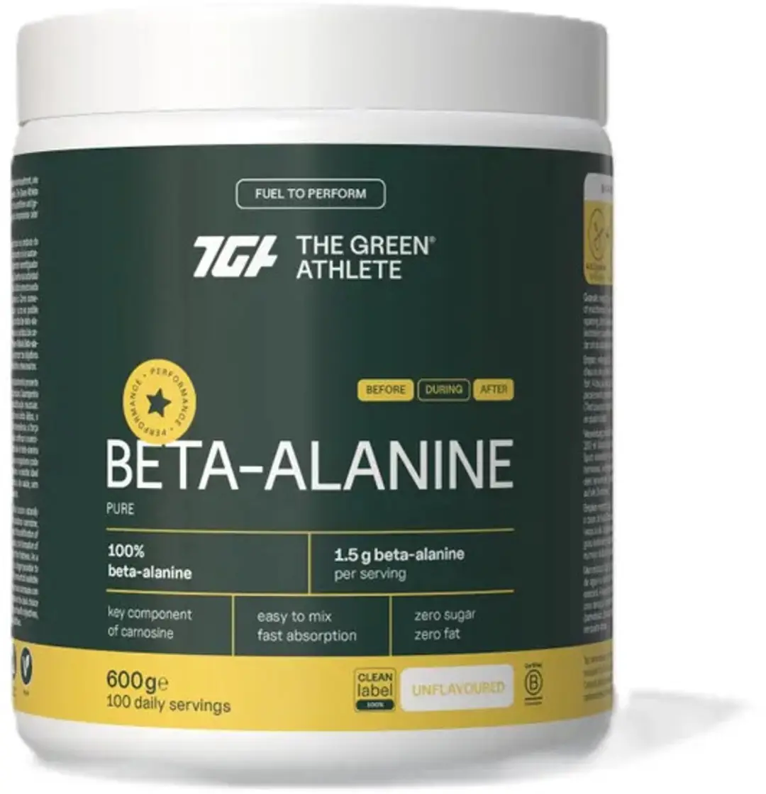 The Green Athlete Beta Alanine 600g - afbeelding 6 van 6