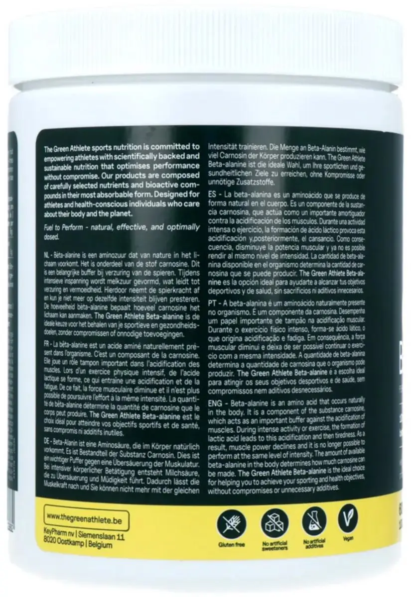 The Green Athlete Beta Alanine 600g