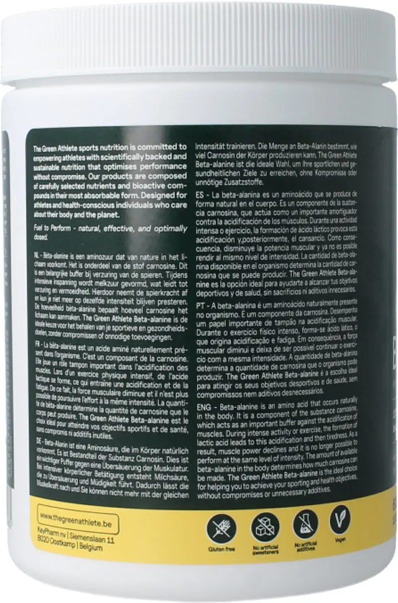 The Green Athlete Beta Alanine 600g