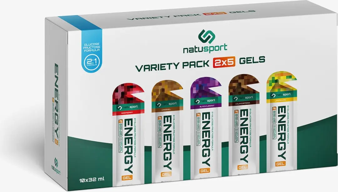Natusport Energy Gels Variety Pack - 10 Stuks