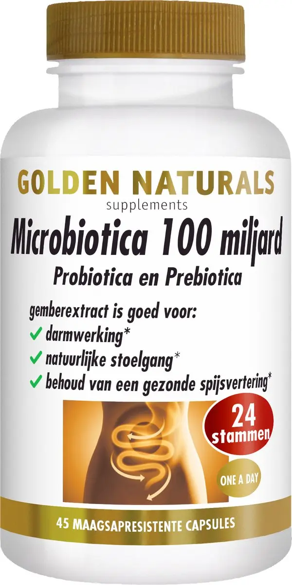 Golden Naturals Microbiotica 100 miljard Capsules
