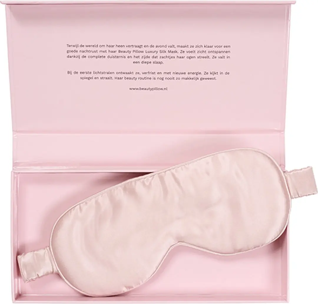 Beauty Pillow Luxury Silk Mask 100% Mulberryzijde 22 momme - Roze