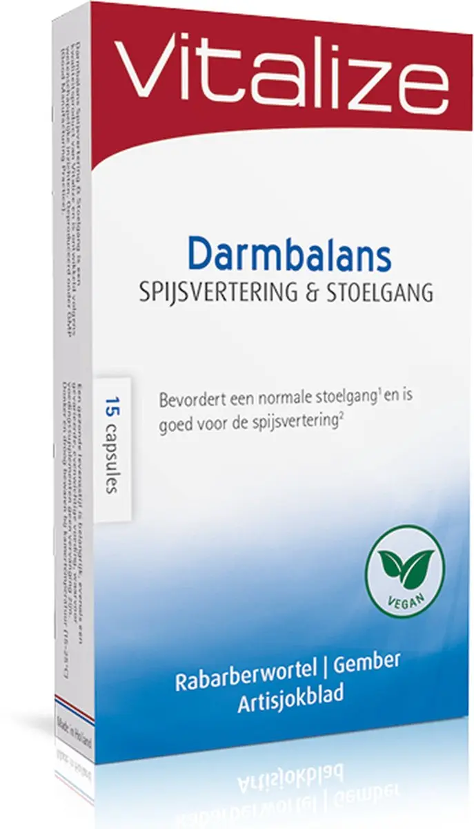 Vitalize Darmbalans Capsules 45 Stuks - Artisjok & Gember