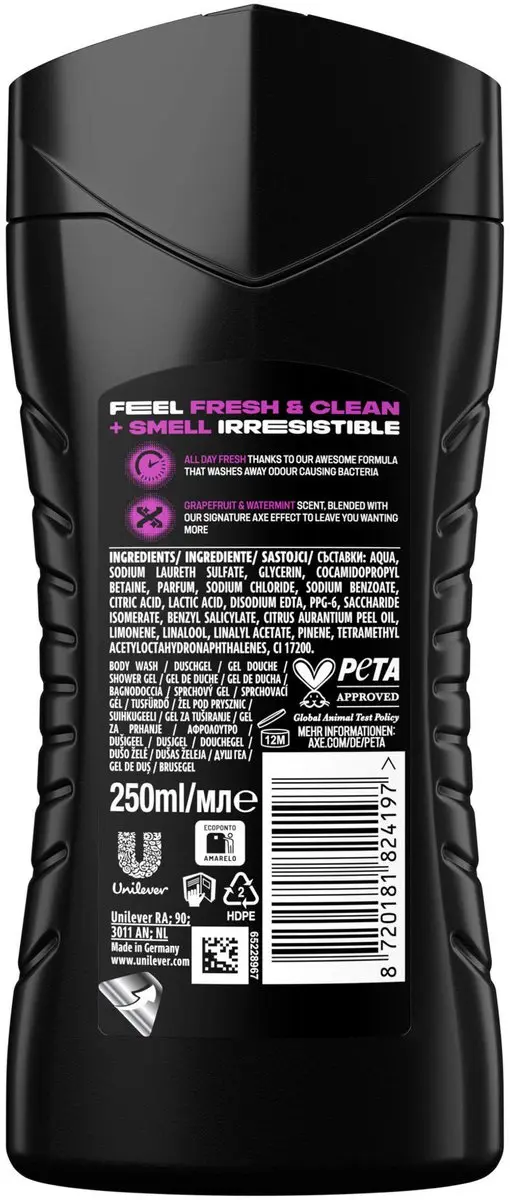 Axe 3-in-1 Douchegel Number 10 FIFA Limited Edition 250ml
