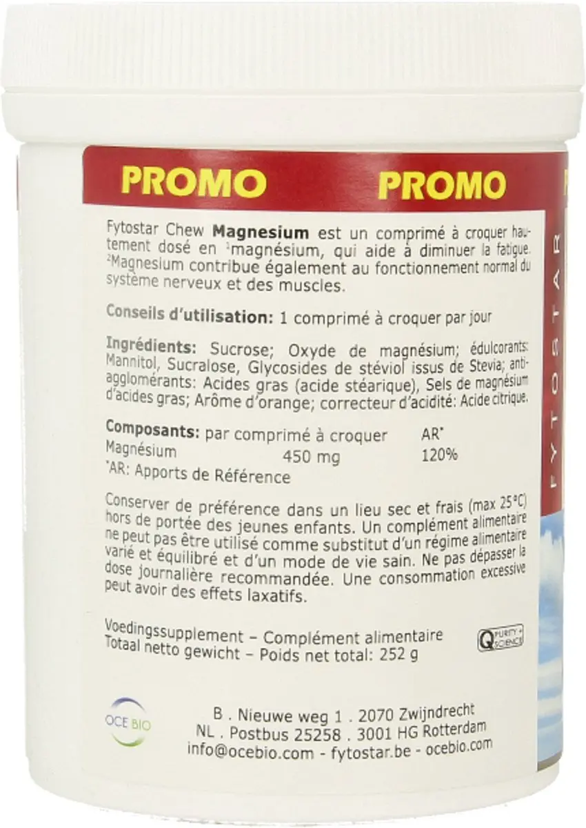 Fytostar Chew Magnesium MAXI Kauwtabletten 120 Stuks