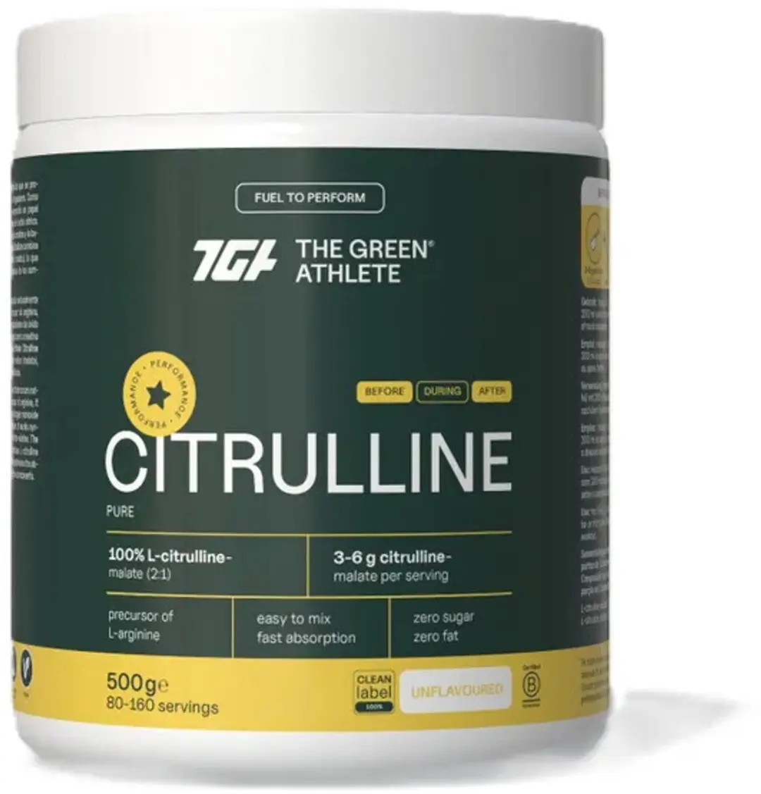 The Green Athlete L-Citrulline Malate 500g - afbeelding 6 van 6
