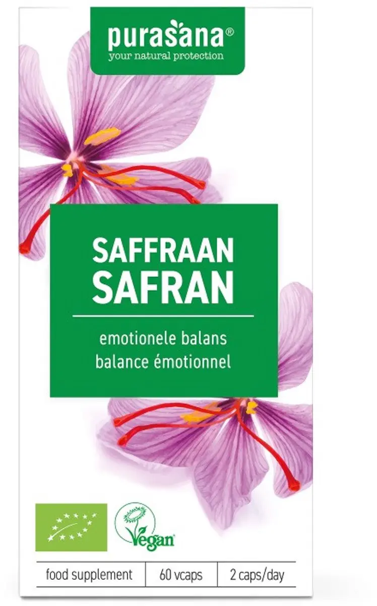 Purasana Saffraan 60 Vegacapsules