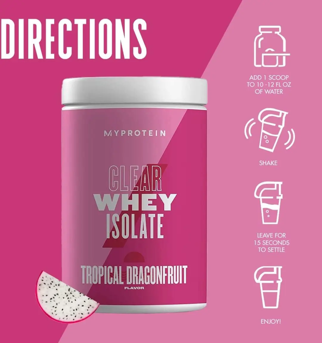 Myprotein Clear Whey Protein Tropical Dragonfruit 488g