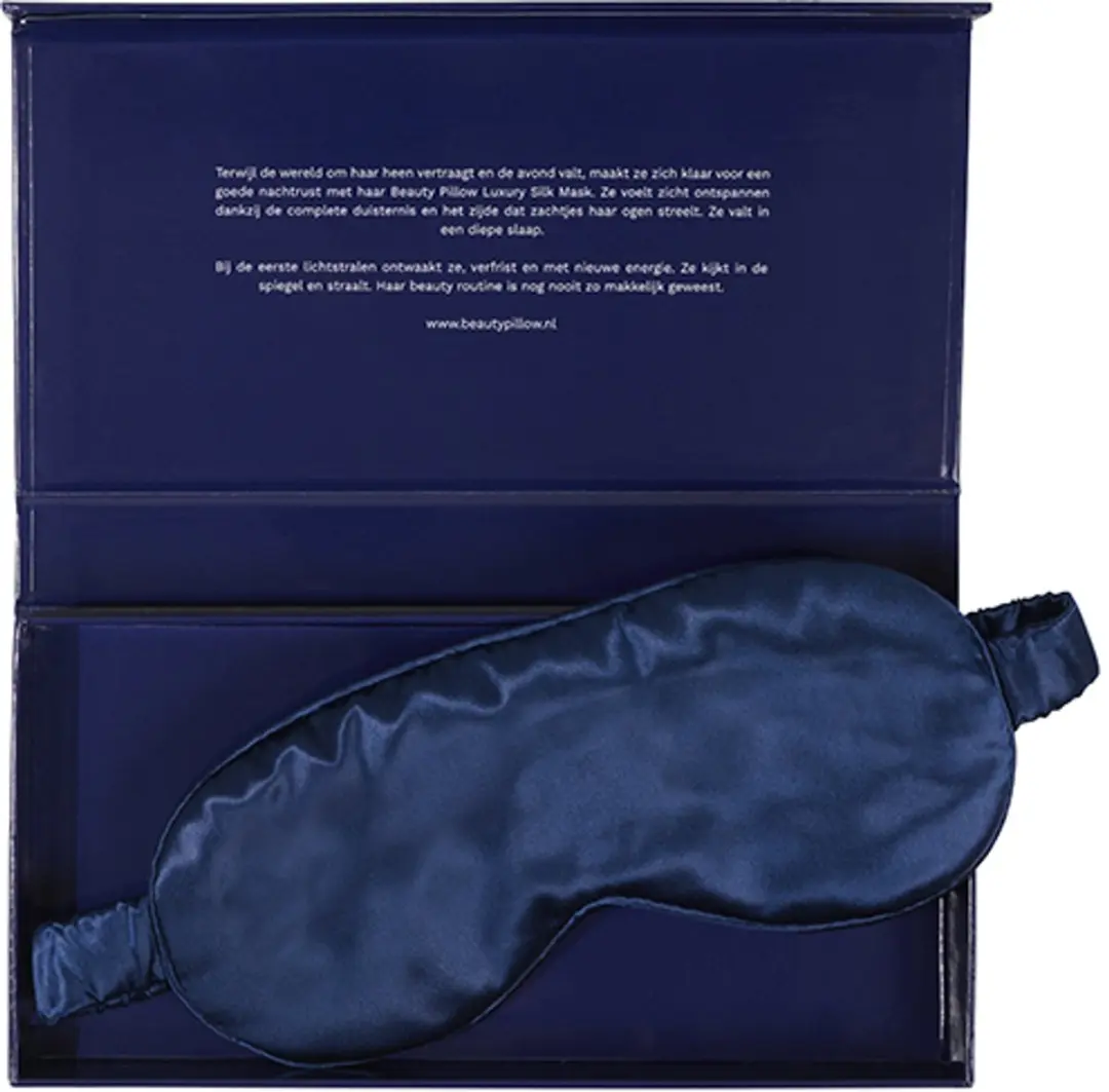 Beauty Pillow Luxury Silk Mask 22 Momme - Galaxy Blue