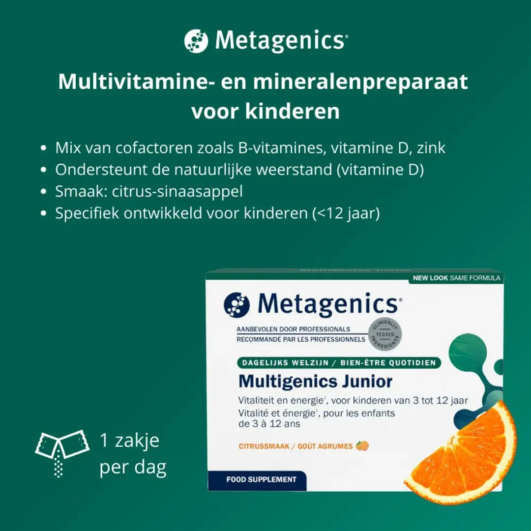 Metagenics Multigenics Junior Zakjes 30 Stuks - 180g
