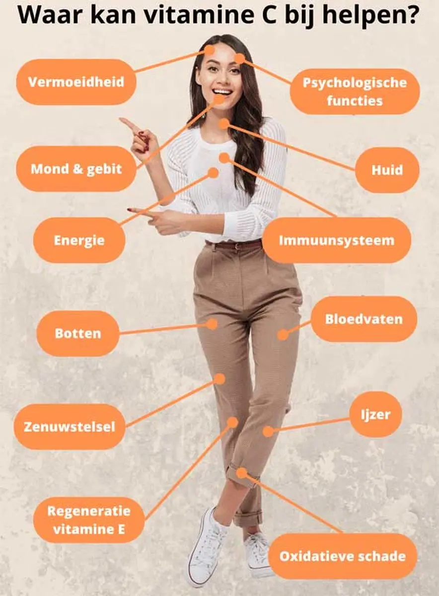 Golden Naturals Vitamine C 1000mg Rozenbottel 180 Tabletten