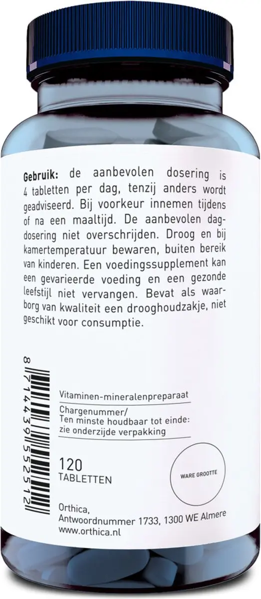 Orthica Magnesium-55 Magnesiumcitraat 120 Tabletten