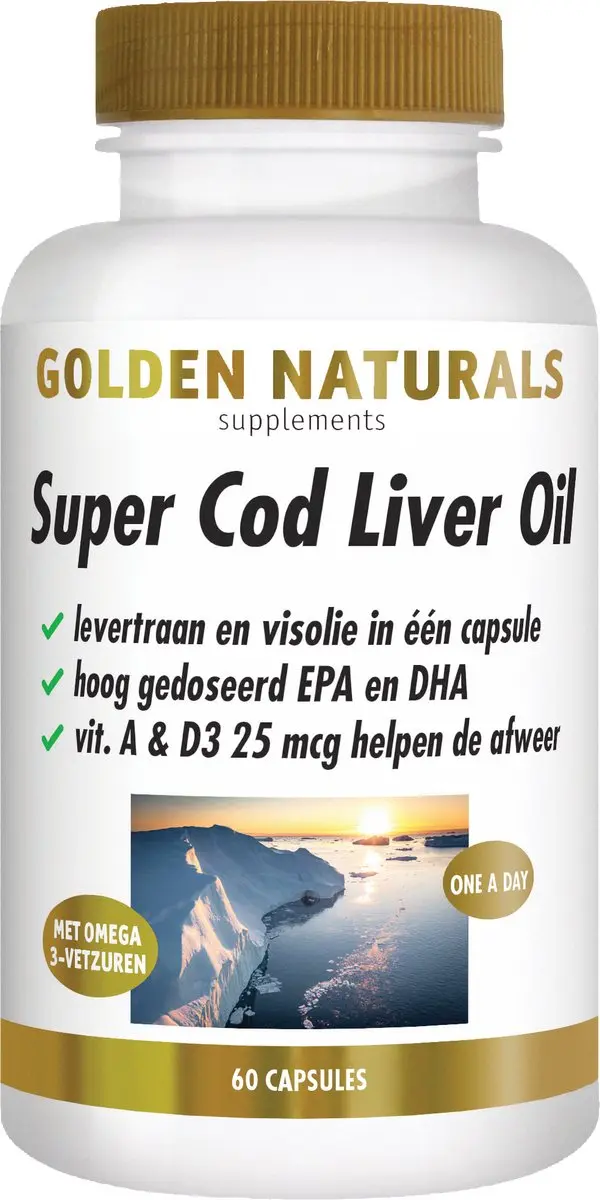 Golden Naturals Super Cod Liver Oil 60 Softgel Capsules