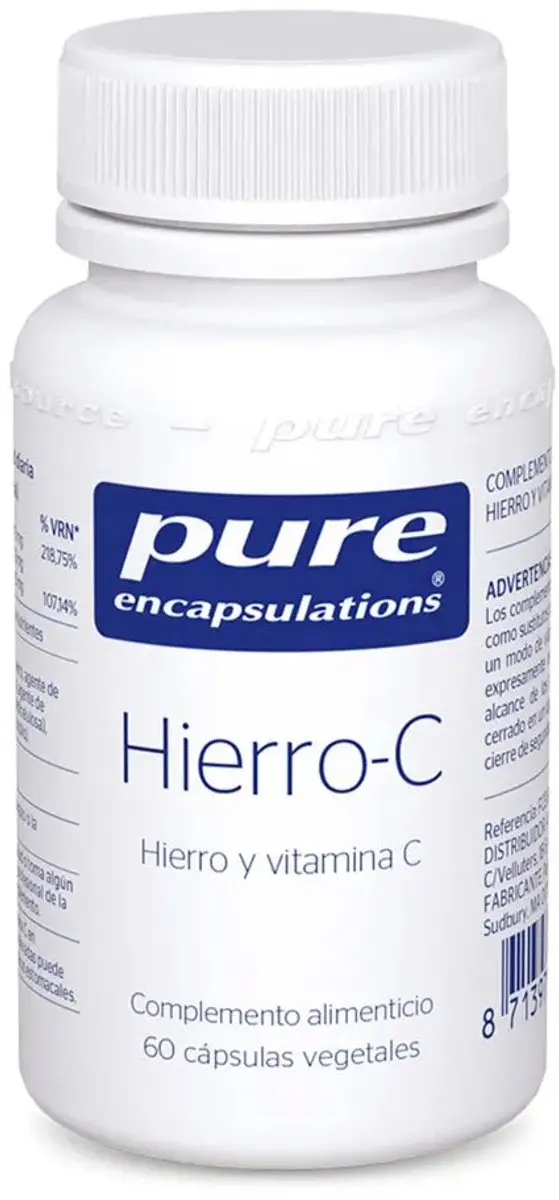 Pure Encapsulations Iron-c Capsules 60 Stuks