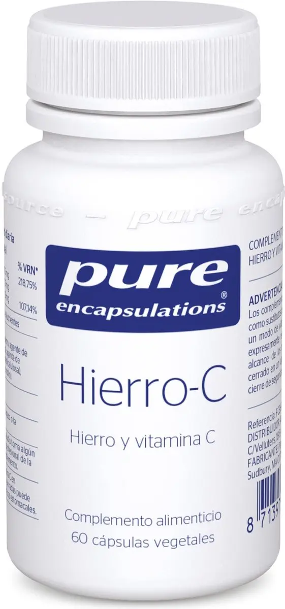 Pure Encapsulations Iron-c Capsules 60 Stuks