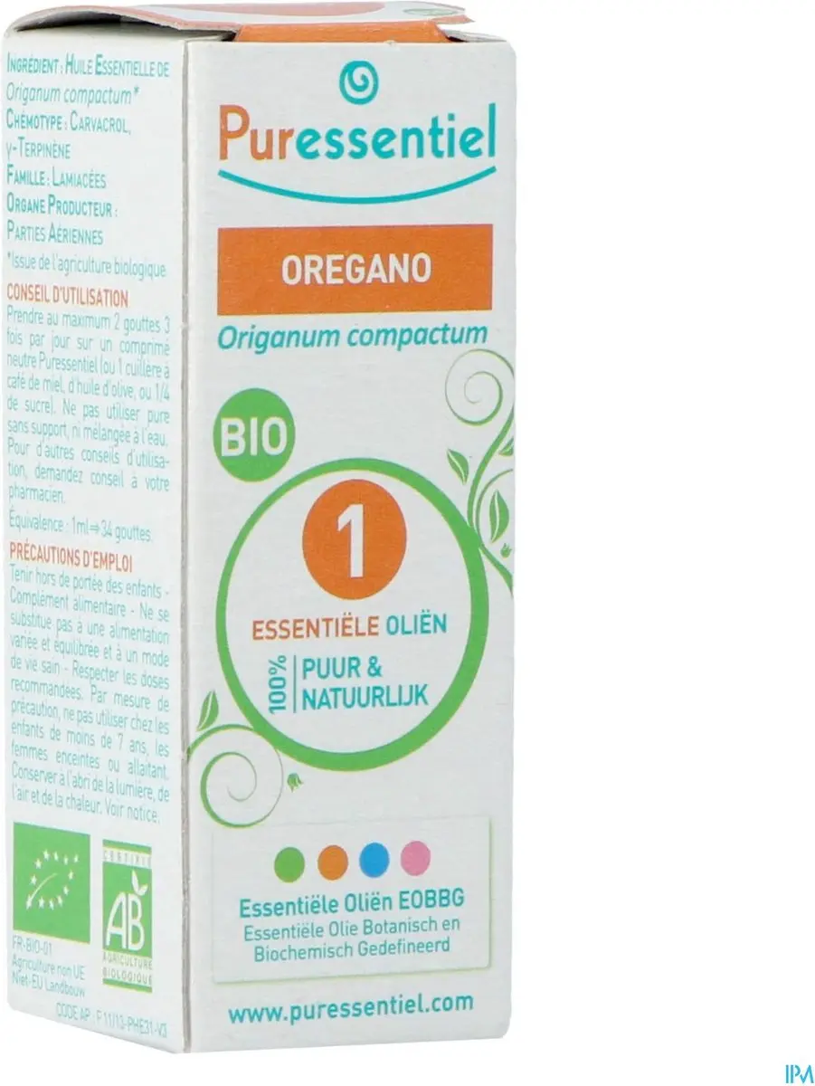 Puressentiel Origan Etherische Olie Bio 5ml
