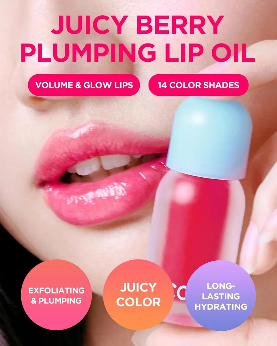 Tocobo Juicy Berry Plumping Lip Oil 01 Chilli Red - 4g
