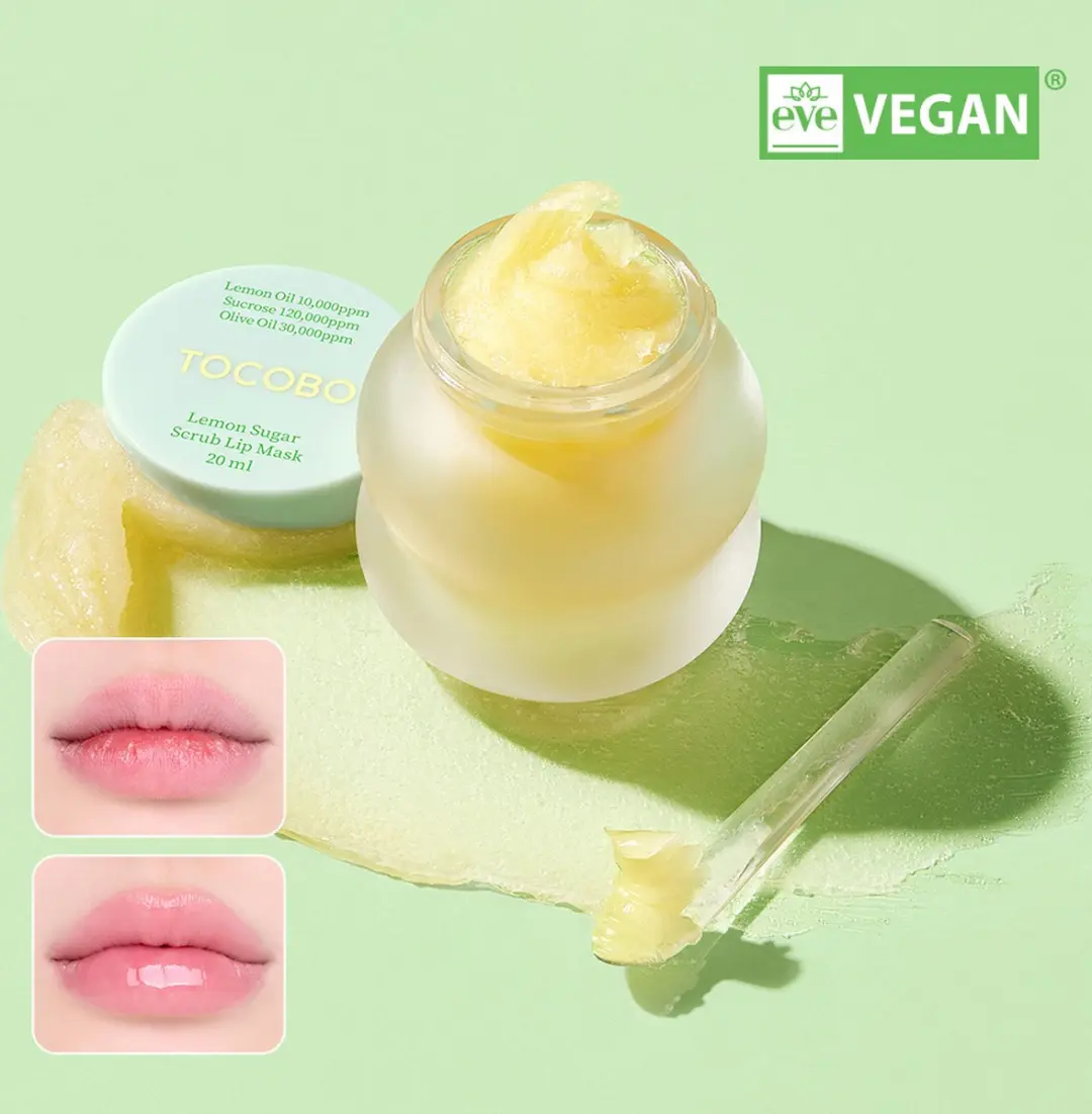 Tocobo Lemon Sugar Scrub Lipmasker 20ml - Geel