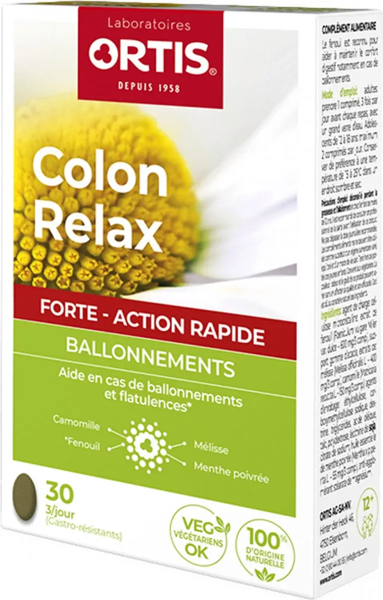 Ortis Colon Relax Forte Tabletten 30 stuks