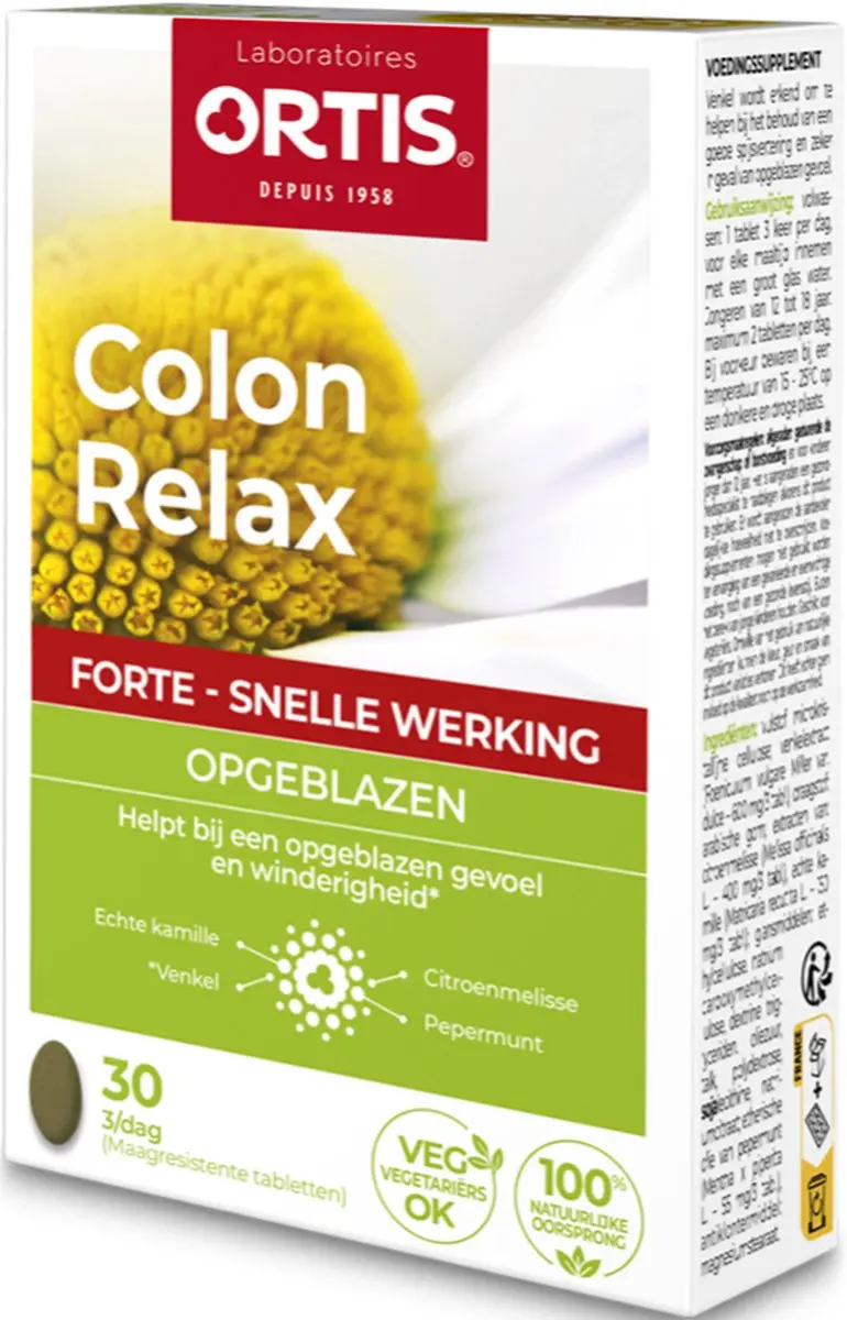 Ortis Colon Relax Forte Tabletten 30 stuks