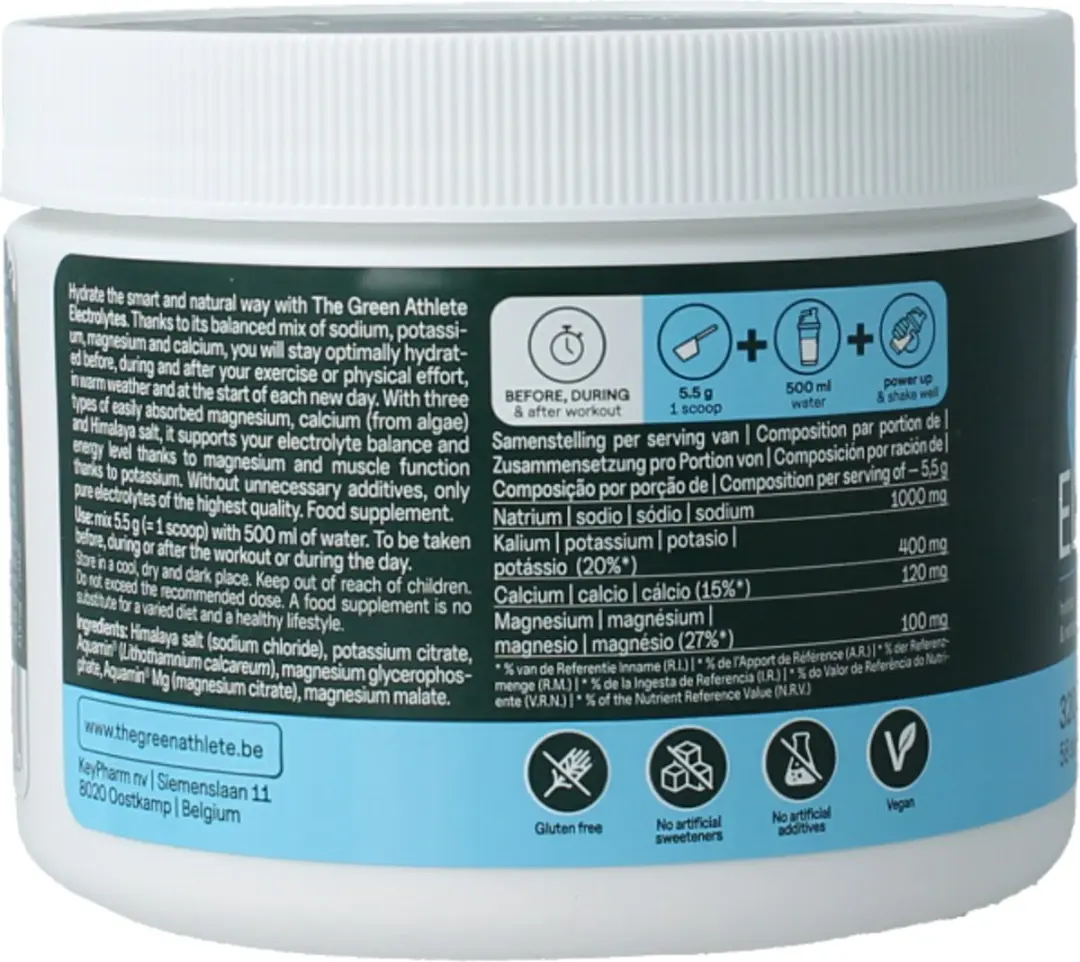 The Green Athlete Electrolytes Pure 320g