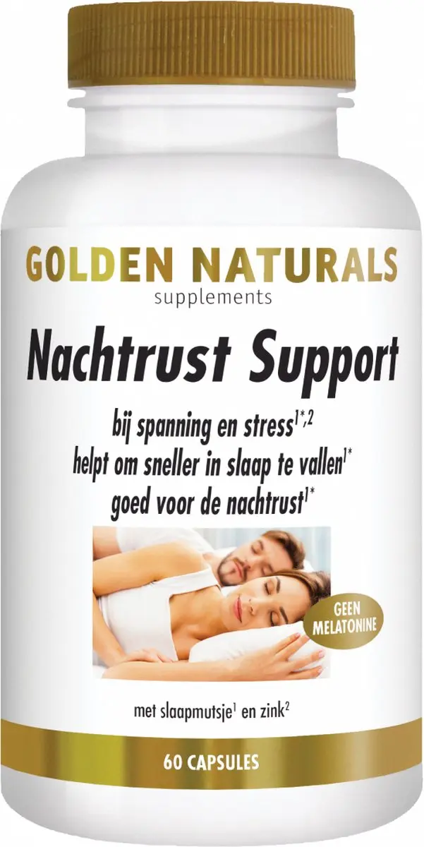 Golden Naturals Nachtrust Support 60 Vegan Capsules