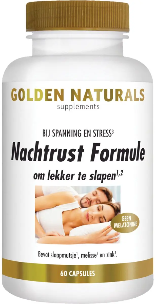Golden Naturals Nachtrust Support 60 Vegan Capsules