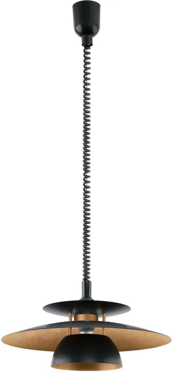 Eglo Brenda Hanglamp E27 - Ø43cm - Zwart/Koper