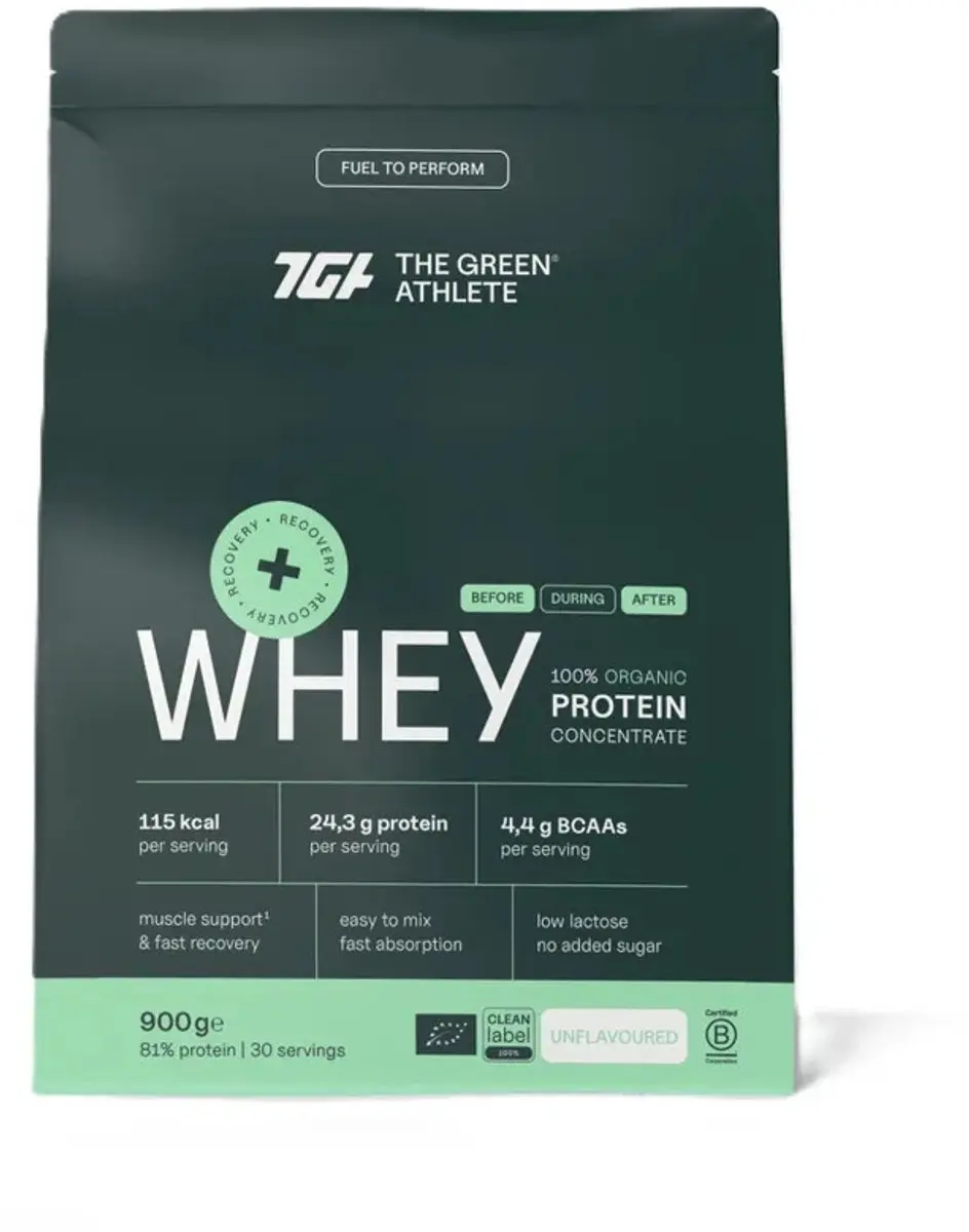 The Green Athlete Whey Protein Concentraat 900g