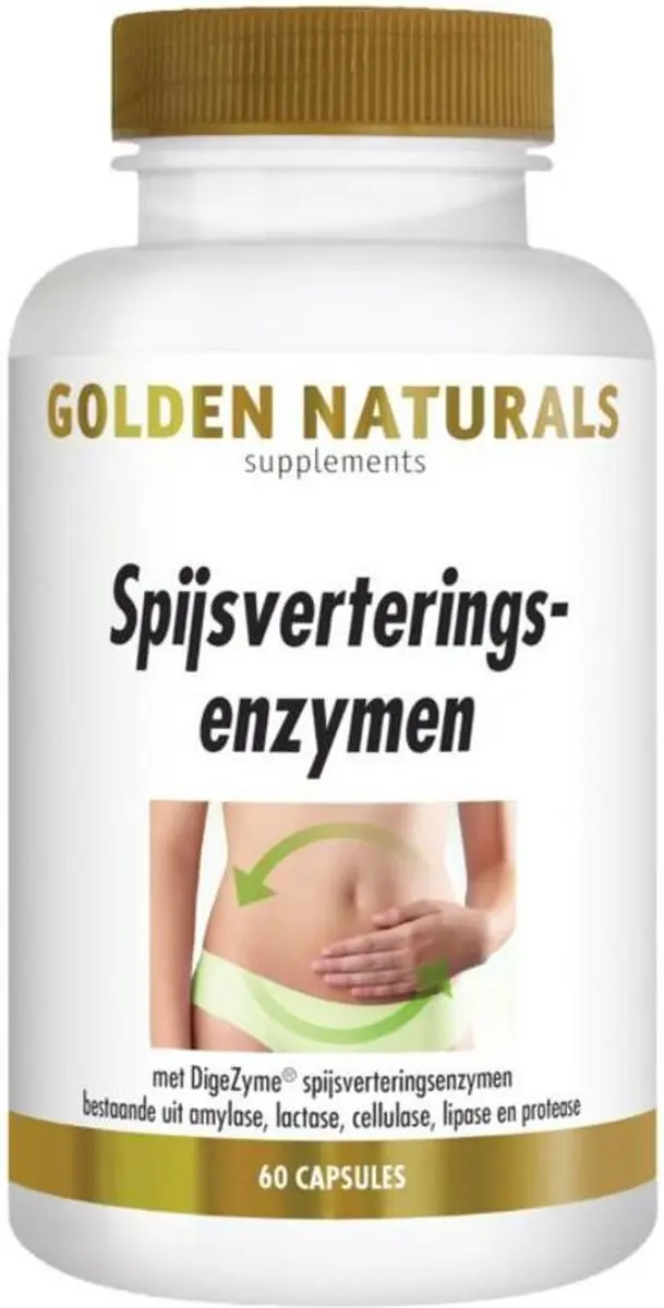 Golden Naturals Spijsverteringsenzymen 60 Vegan Capsules