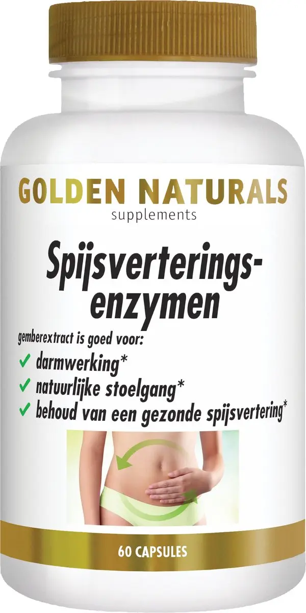 Golden Naturals Spijsverteringsenzymen 60 Vegan Capsules