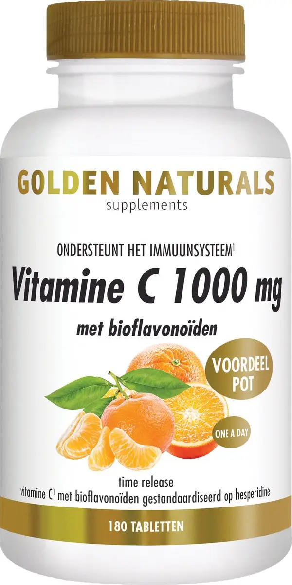 Golden Naturals Vitamine C 1000mg 180 Tabletten
