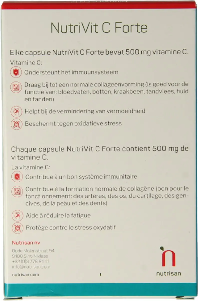Nutrisan Nutrivit C forte 60 Capsules