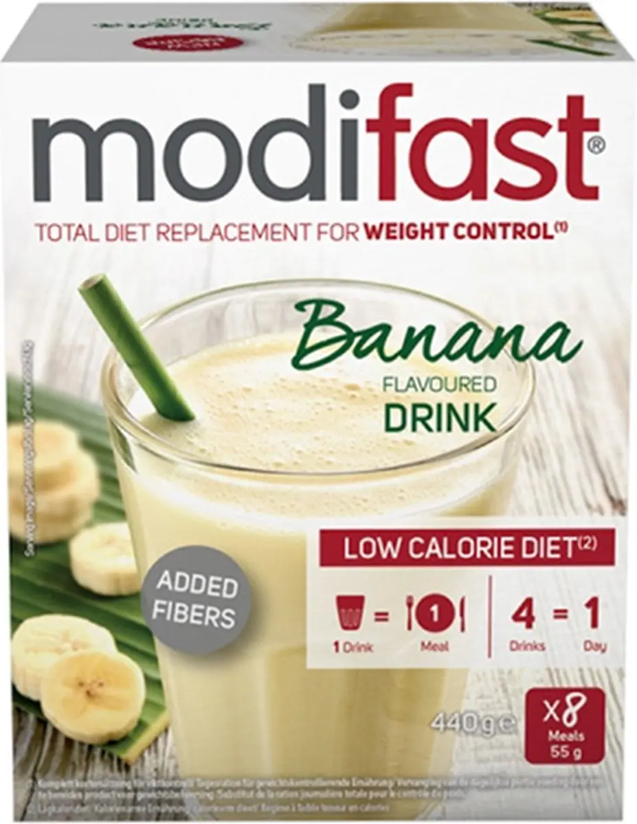 Modifast Intensive Milkshake Banaan - 8x55g