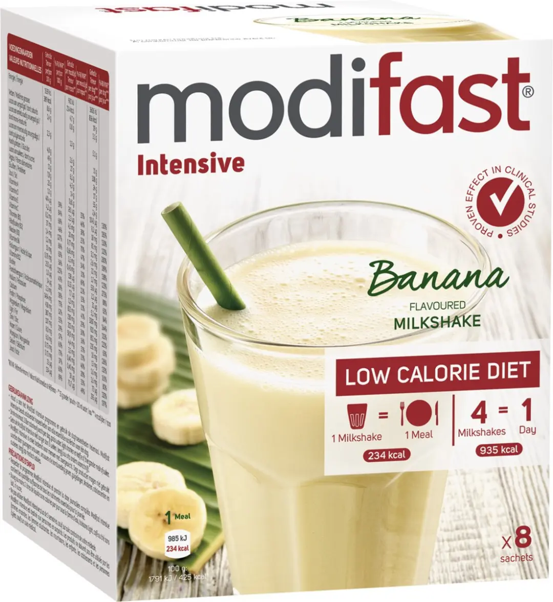 Modifast Intensive Milkshake Banaan - 8x55g