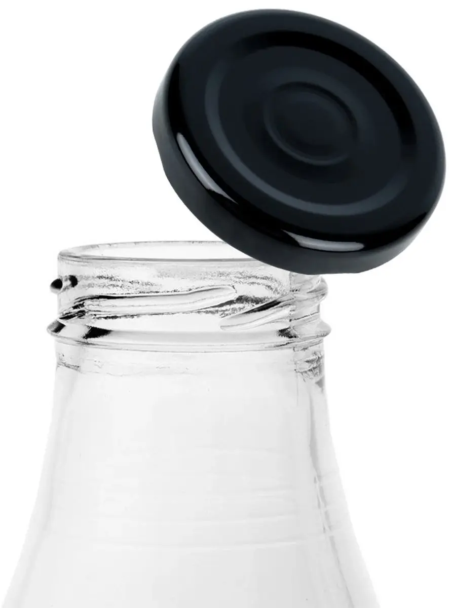 Orion Zakrętka voor fles 4,8cm - Vierzijdenklem - Zwart