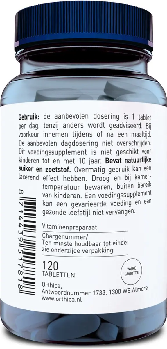 Orthica D-25 Vitamine D3 - 120 Tabletten
