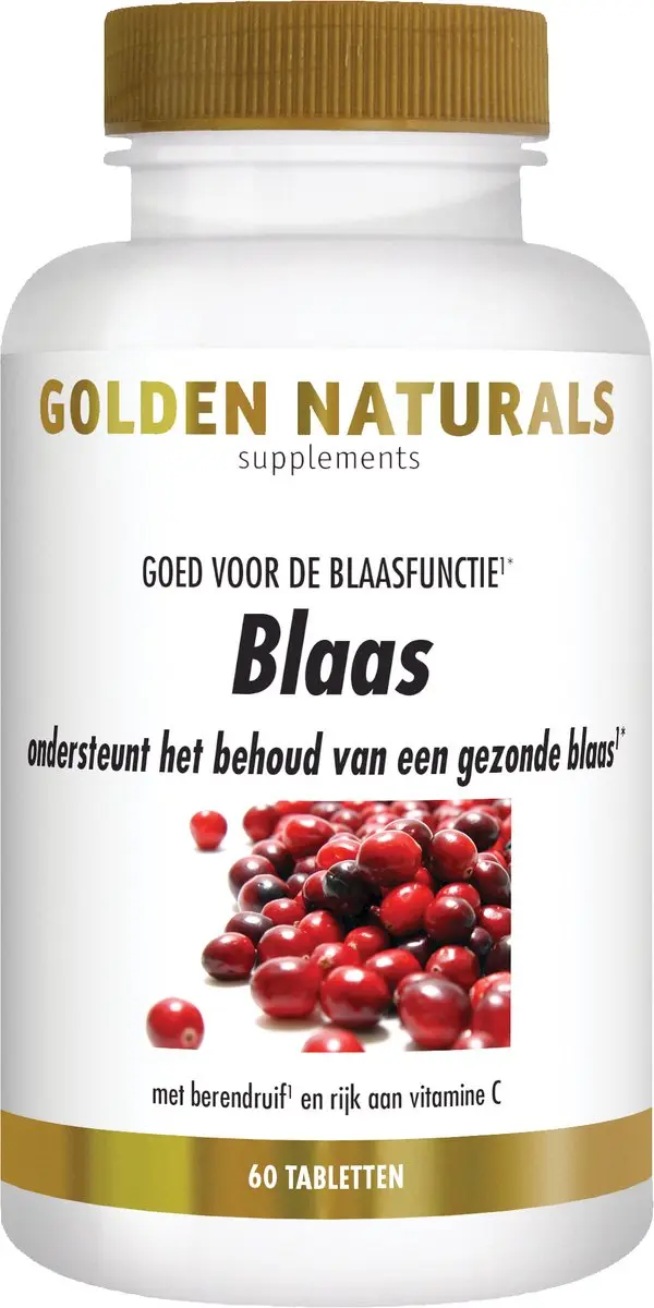 Golden Naturals Blaas 60 Veganistische Tabletten