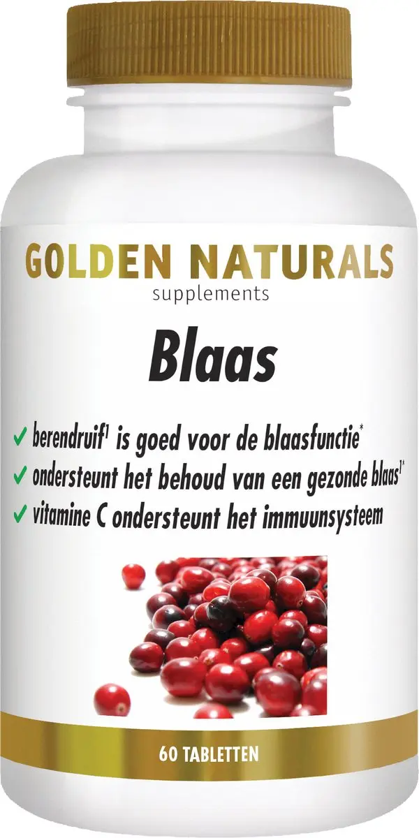 Golden Naturals Blaas 60 Veganistische Tabletten