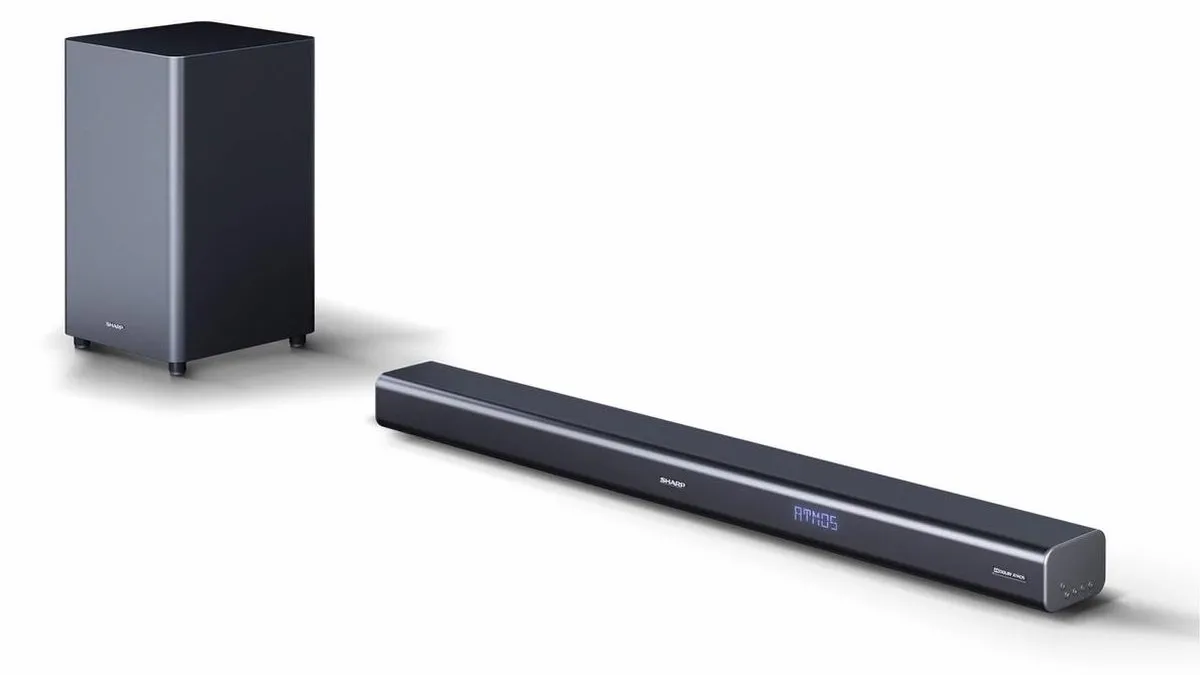Sharp HT-SBW460 Soundbar 3.1 - Draadloze subwoofer - Zwart