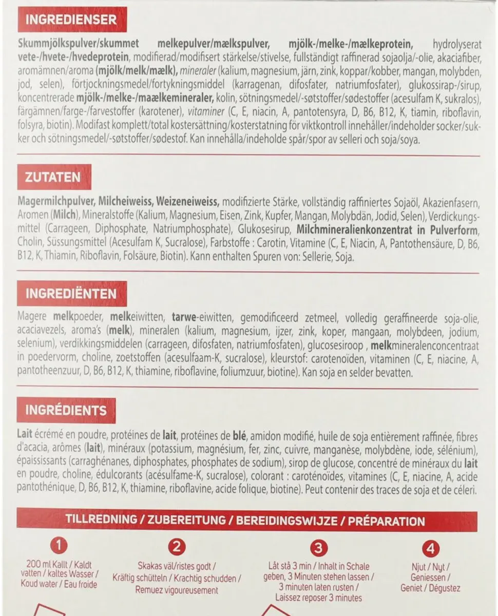 Modifast Weight Control Pudding Vanille - 32 Stuks