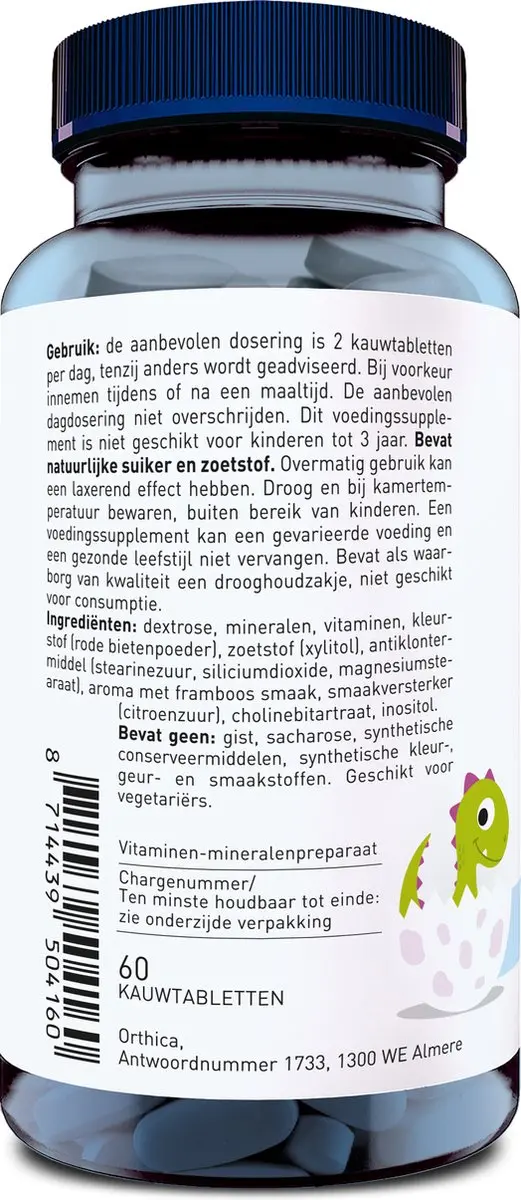 Orthica Dino Multi Kauwtabletten 60 Stuks
