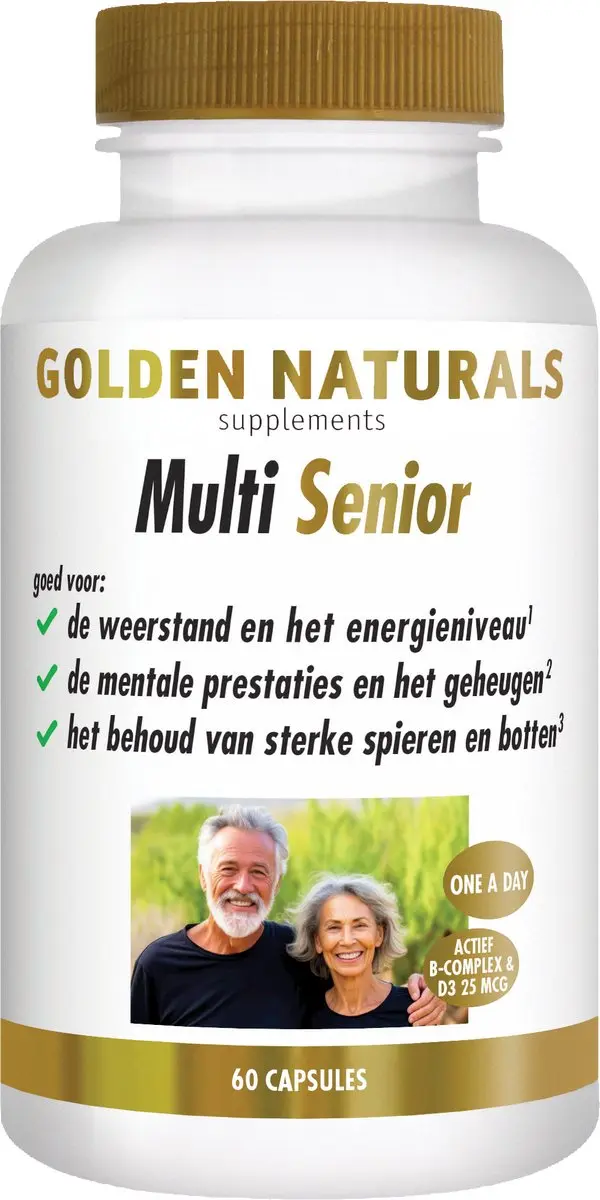 Golden Naturals Multi Senior 60 Vegetarische Capsules
