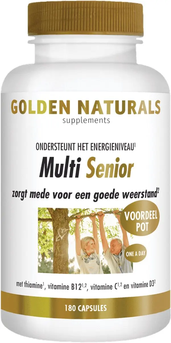 Golden Naturals Multi Senior 60 Vegetarische Capsules