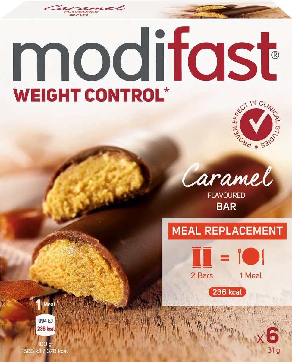 Modifast Intensive Maaltijdrepen Karamel - 36 Stuks