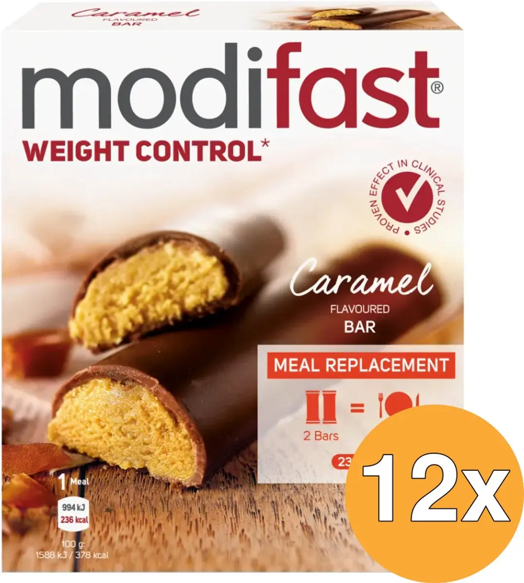 Modifast Intensive Maaltijdrepen Karamel - 36 Stuks
