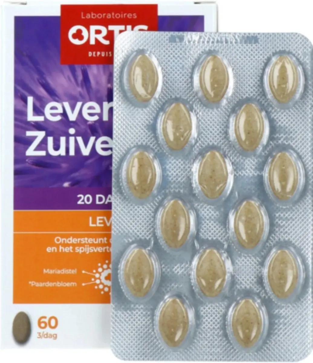 Ortis Lever-Zuivering Tabletten 60 Stuks